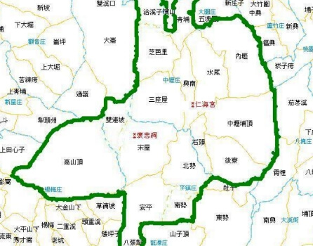 中壢十三庄分布位置圖
